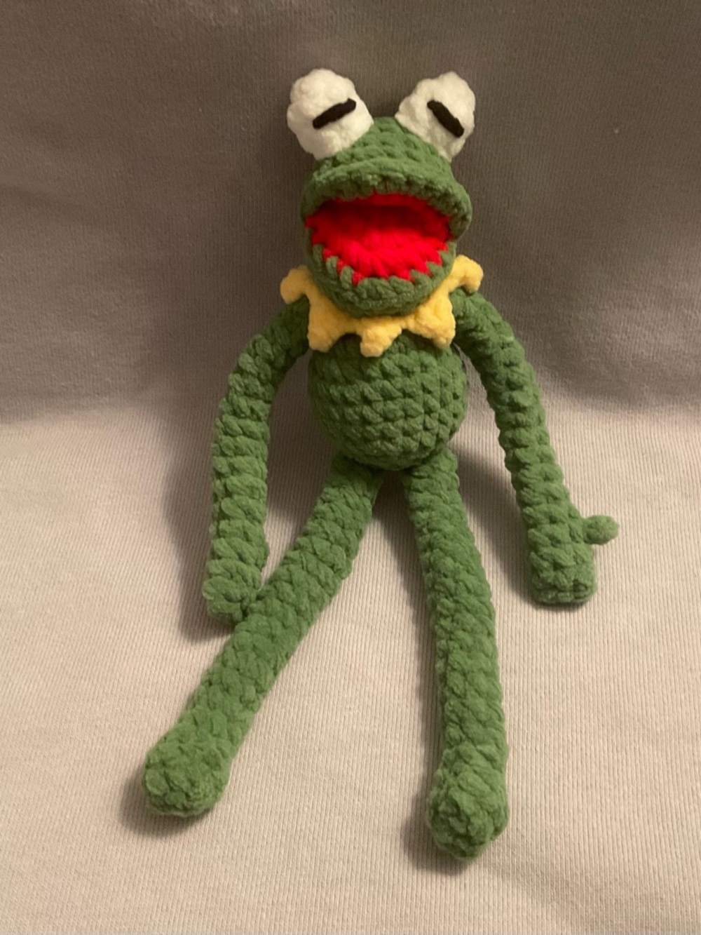 Crochet Muppets Kermit the Frog handmade amigurumi doll - Picture 2 of 3